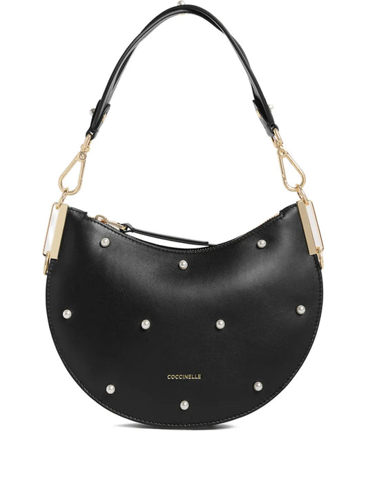 Coccinelle Small Sunup Pearl Detail Shoulder Bag — Same as shown — Size One Size — Front View
