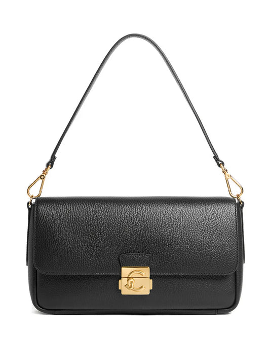 Coccinelle Large C Me Lock Turnlock Shoulder Bag — Same as shown — Size One Size — Front View
