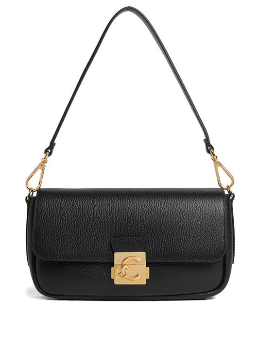 Coccinelle Medium C Me Lock Logo Shoulder Bag — Same as shown — Size One Size — Front View