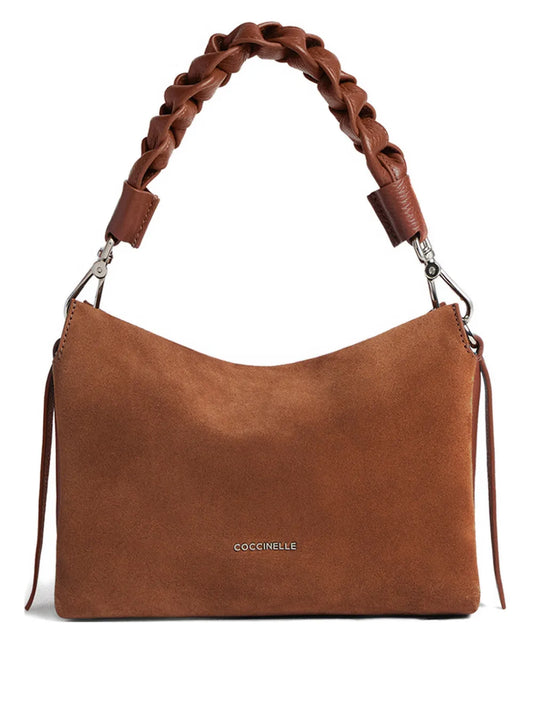 Coccinelle Small Boheme Braided Handle Shoulder Bag — Same as shown — Size One Size — Front View