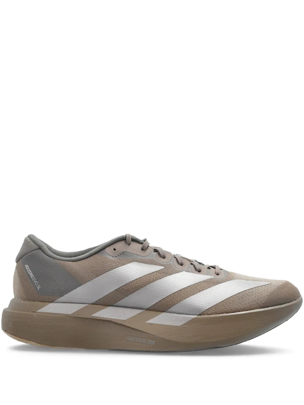adidas Adizero Evo Sl Sneakers — Brown/Grey — Size US M 8 - US W 9.5 — Front View