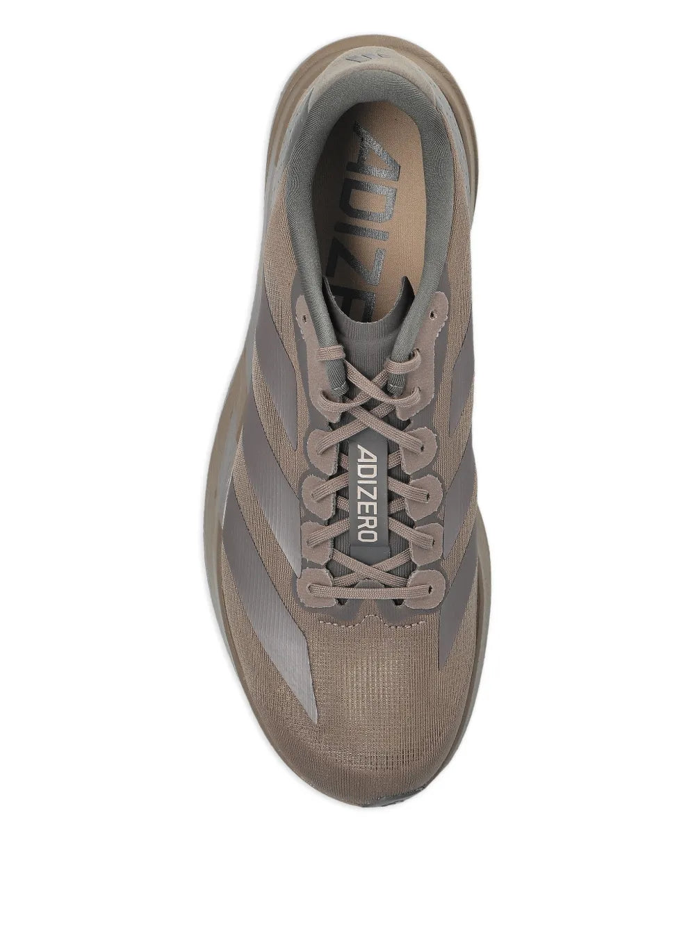 adidas Adizero Evo Sl Sneakers — Brown/Grey — Size US M 8 - US W 9.5 — Back View