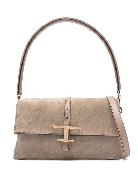 Tods Mini T Timeless Flap Shoulder Bag — Same as shown — Size One Size — Front View