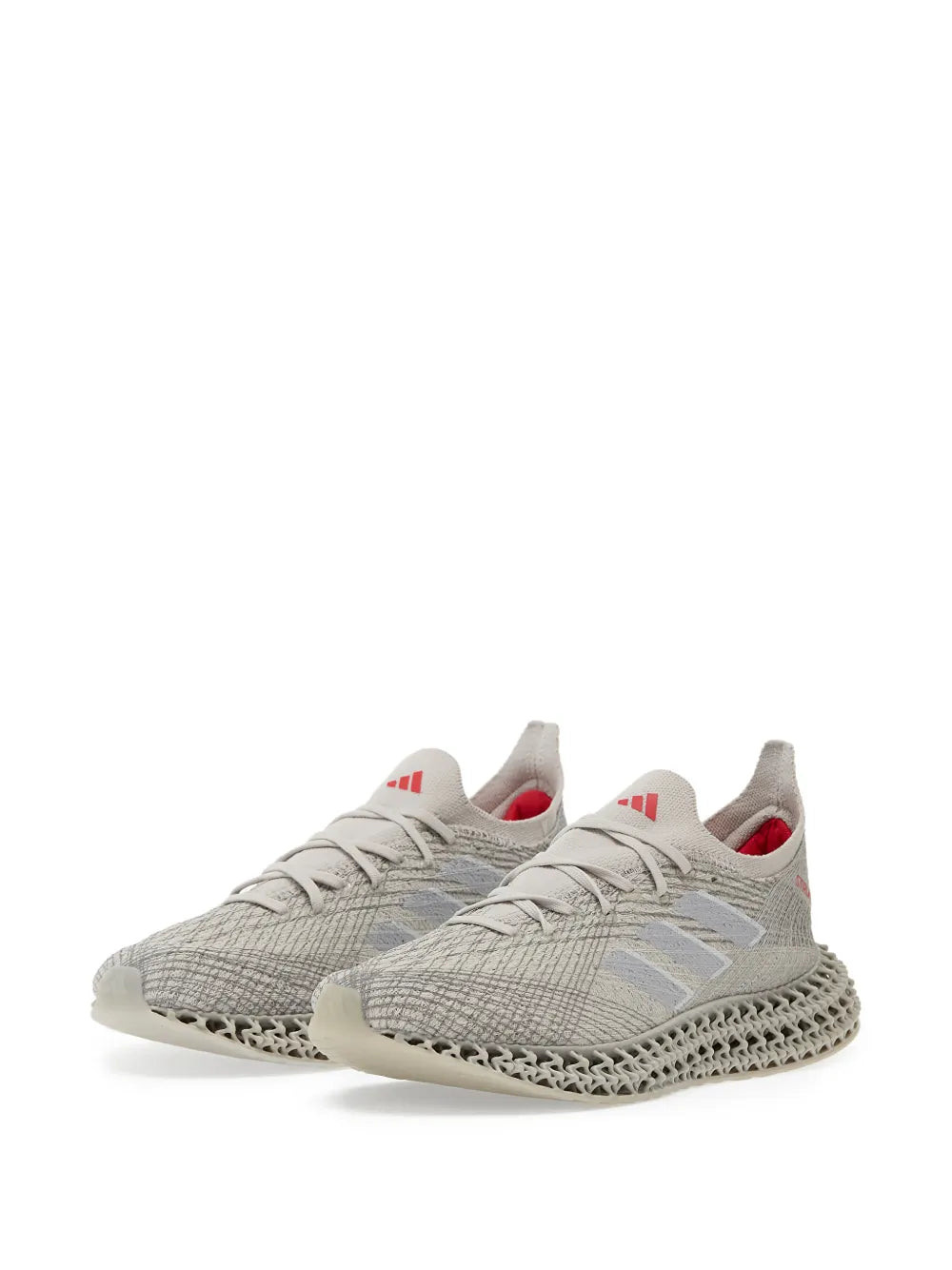adidas 4Dfwd X Strung Running Sneakers — Grey — Size US M 10 - US W 11.5 — Side View