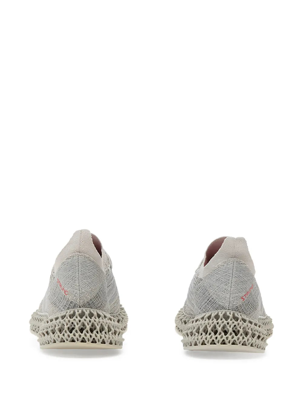 adidas 4Dfwd X Strung Running Sneakers — Grey — Size US M 10 - US W 11.5 — Back View