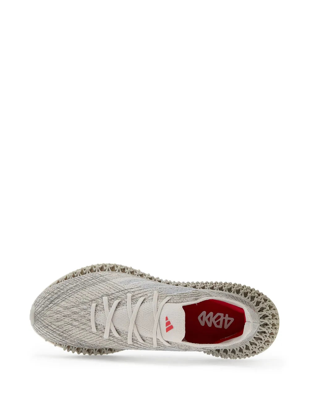 adidas 4Dfwd X Strung Running Sneakers — Grey — Size US M 10 - US W 11.5 — Top View