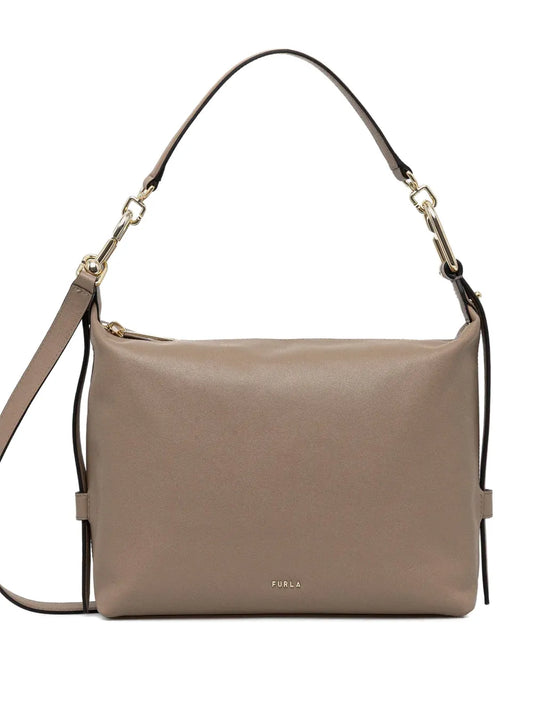 Furla M Tonie Hobo Leather Crossbody Bag — Same as shown — Size One Size — Front View