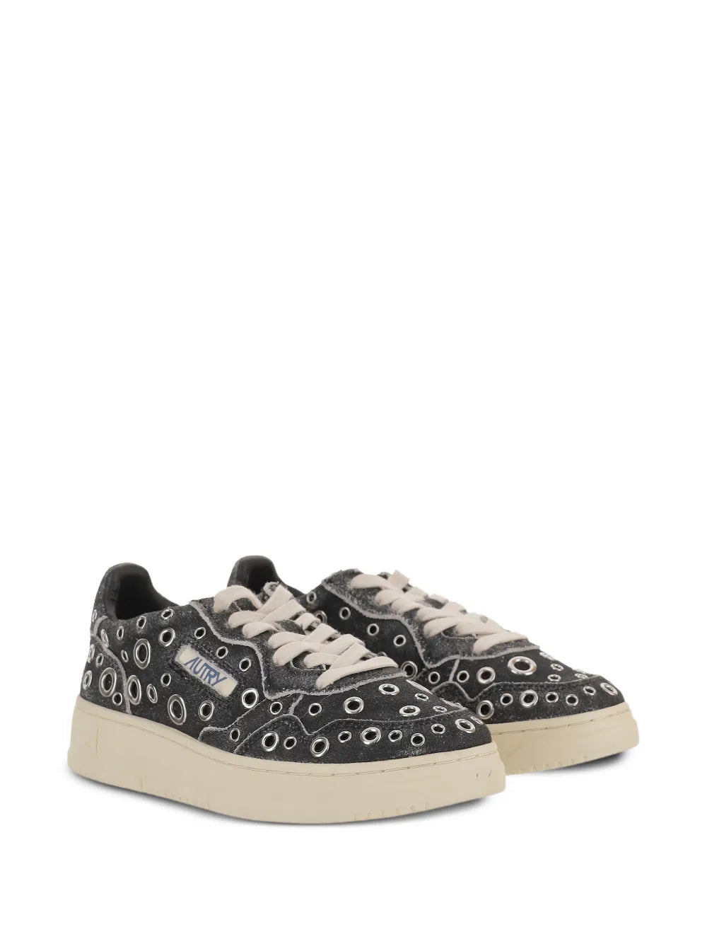 Autry Medalist Low Eyelet-Embellished — Black — Size US M 3.5 - US W 5 — Side View
