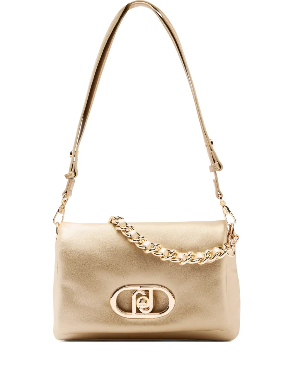 Liu Jo Braided Chain Logo Satchel — Same as shown — Size One Size — Front View