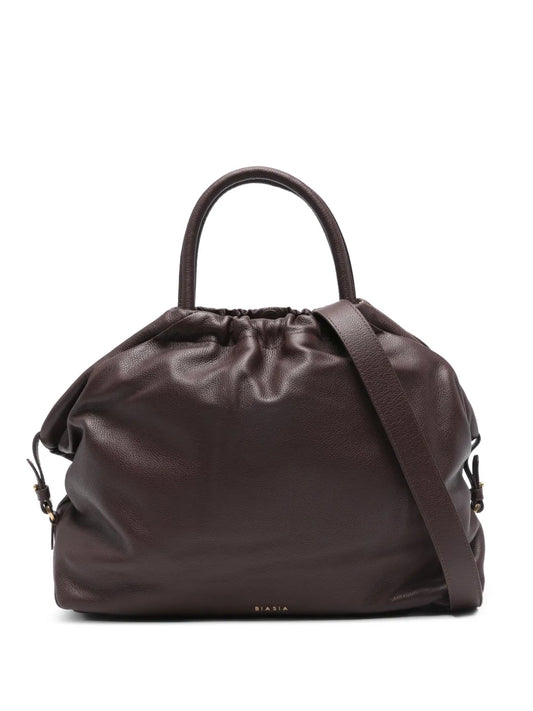 Biasia Ruffle Zip Detail Tote Bag — Same as shown — Size One Size — Front View