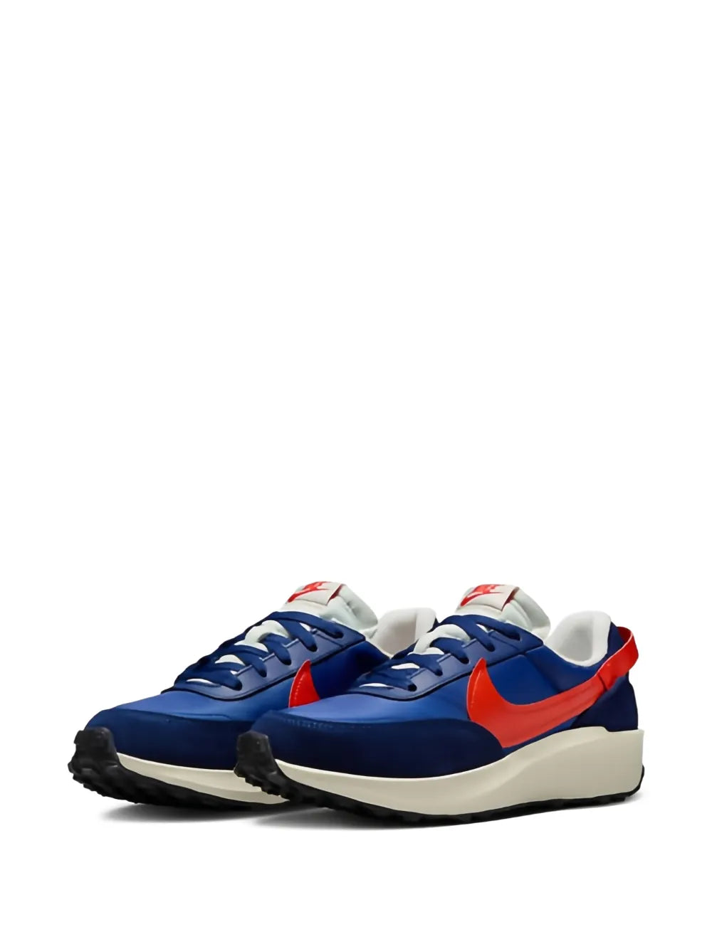 Nike Waffle Running Trainers — Blue — Size US M 3.5 - US W 5 — Side View