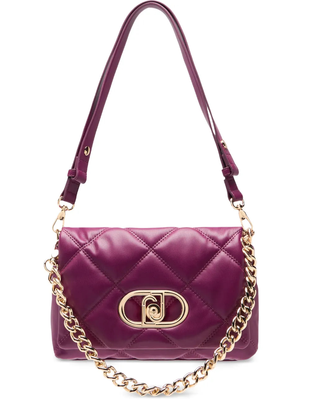 Liu Jo Lapuffy Quilted Metal Logo Bag — Same as shown — Size One Size — Front View
