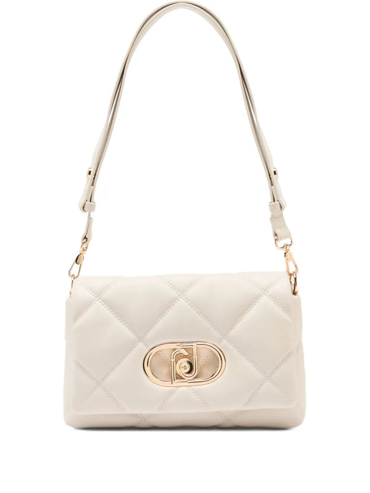 Liu Jo Lapuffy Logo Plaque Shoulder Bag — Same as shown — Size One Size — Front View
