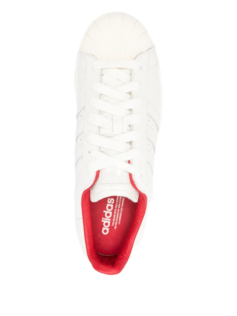 adidas Superstar Ii Three-Stripes — White — Size US M 3.5 - US W 5 — Top View
