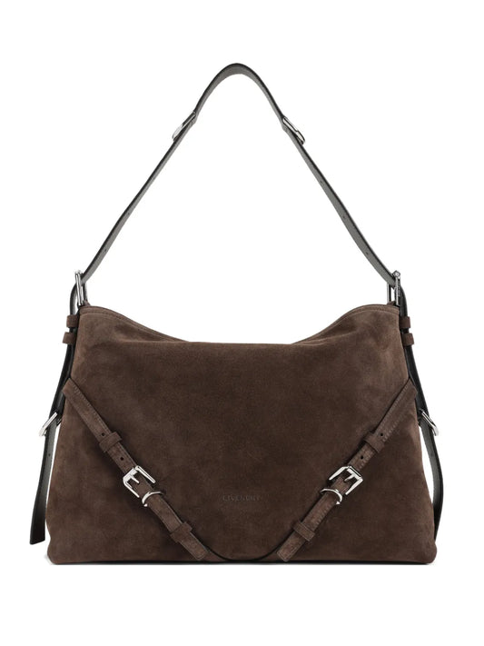 Givenchy Suede Shoulder Bag — Same as shown — Size One Size — Front View