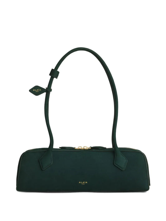Alaia Zip Leather Shoulder Bag — Same as shown — Size One Size — Front View