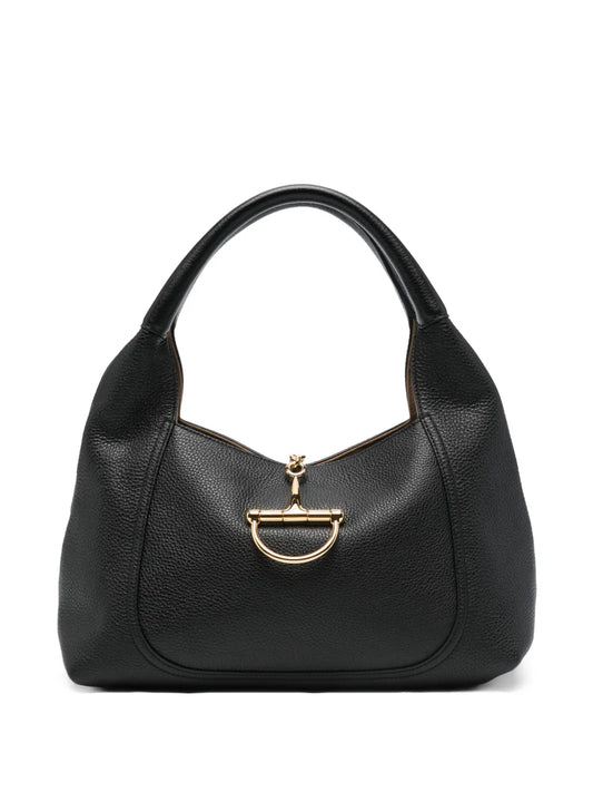 Gucci Horsebit Grained Leather Tote Bag — Same as shown — Size One Size — Front View