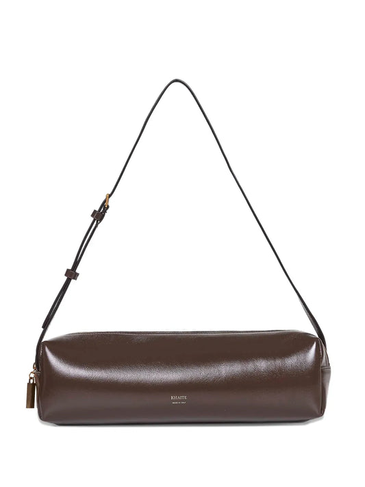 Khaite Adjustable Strap Crackle Shoulder Bag — Same as shown — Size One Size — Front View
