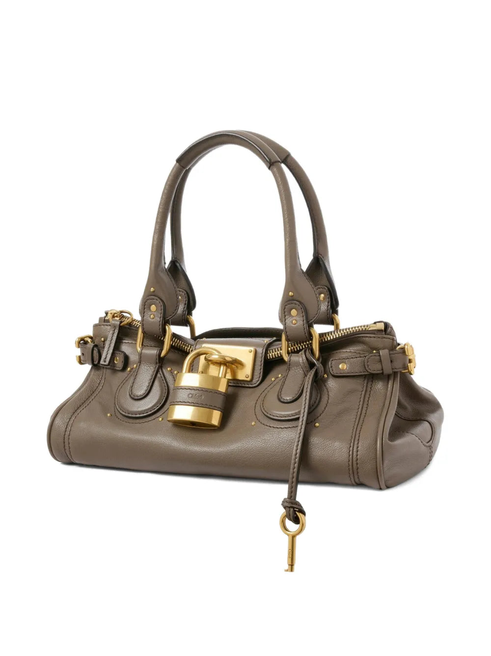 Chloe Paddington Padlock Detail Shoulder Bag — Same as shown — Size One Size — Back View