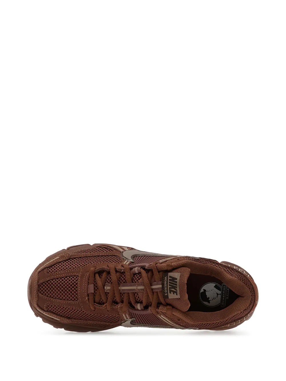 Nike Zoom Vomero 5 — Brown — Size US M 3.5 - US W 5 — Top View