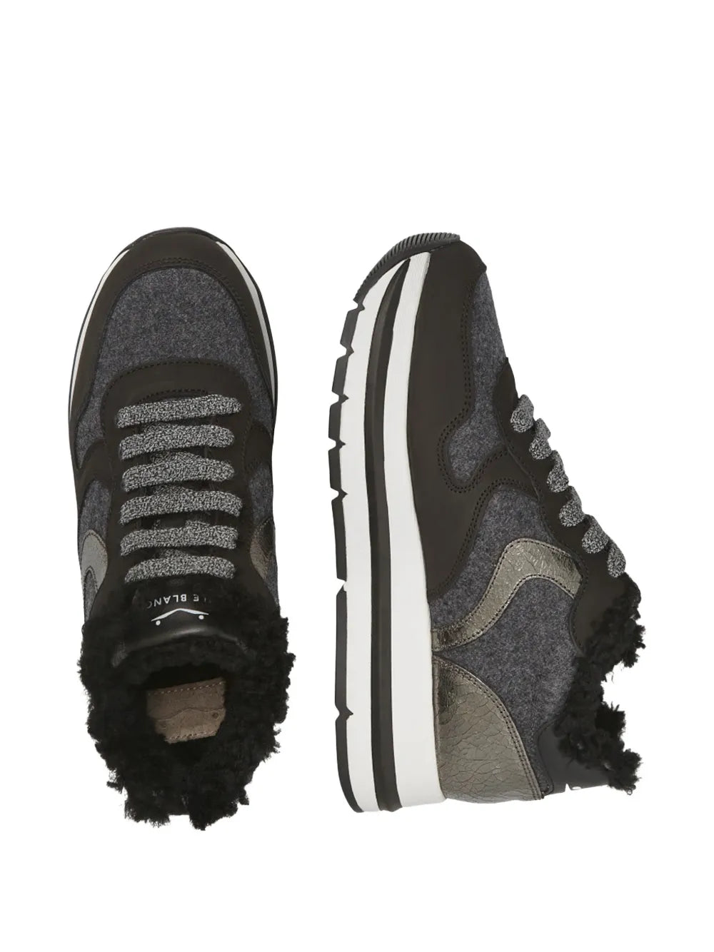 Voile Blanche Lace-Up — Black — Size US M 3.5 - US W 5 — Back View
