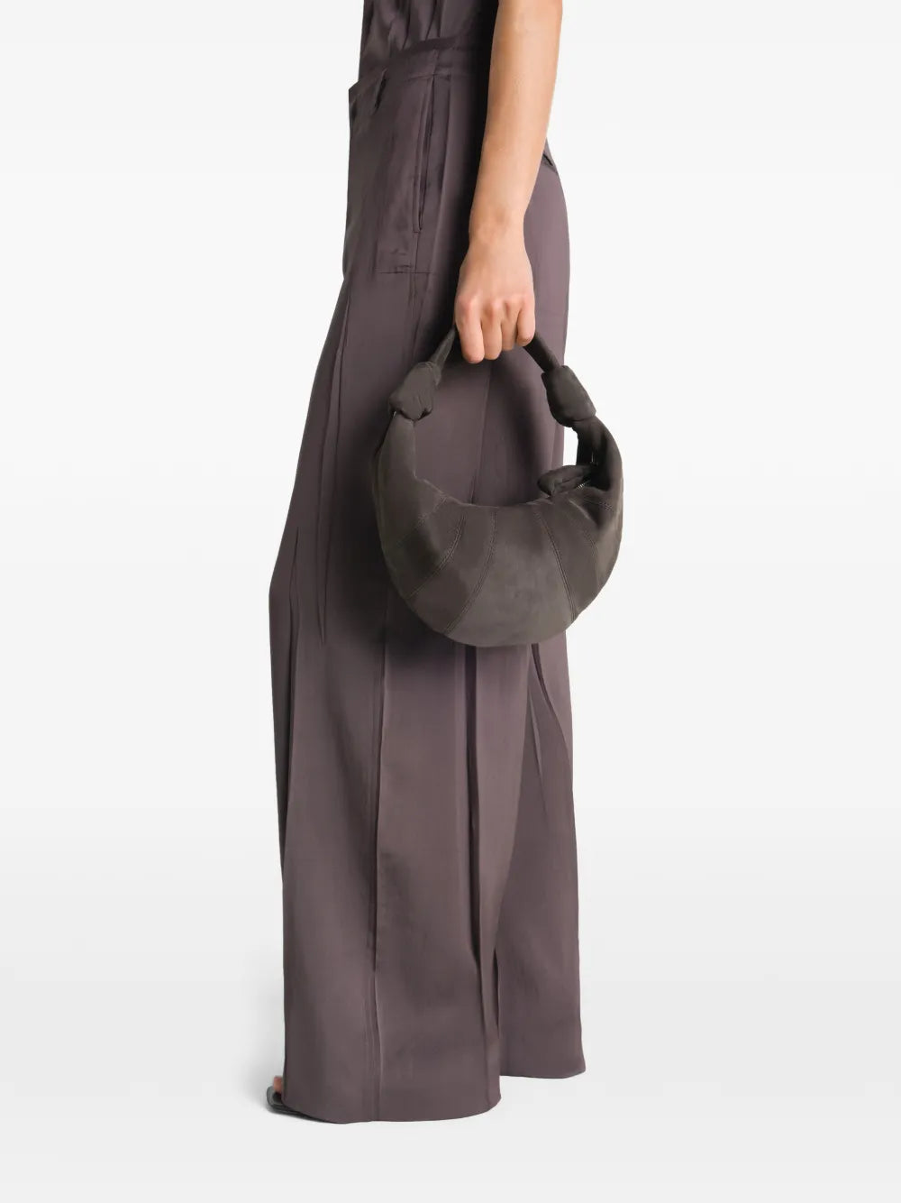 Lemaire Topstitched Fortune Croissant Shoulder Bag — Same as shown — Size One Size — Side View