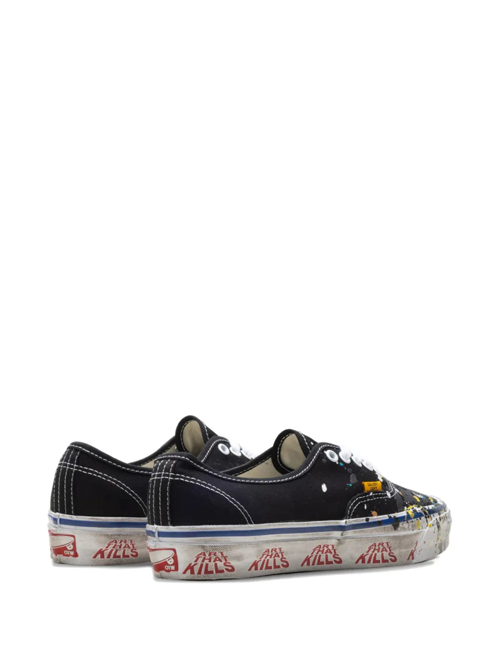 Vans X Gallery Dept. Authentic Reissue 44 — Black — Size US M 3.5 - US W 5 — Back View
