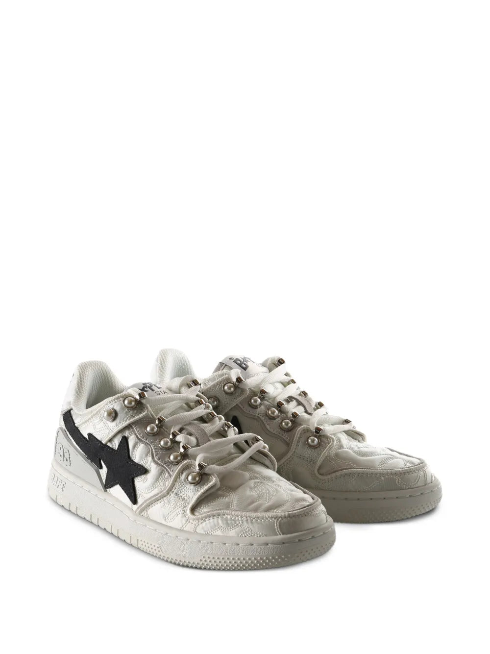 A BATHING APE  Star Studded — White — Size US M 3.5 - US W 5 — Side View