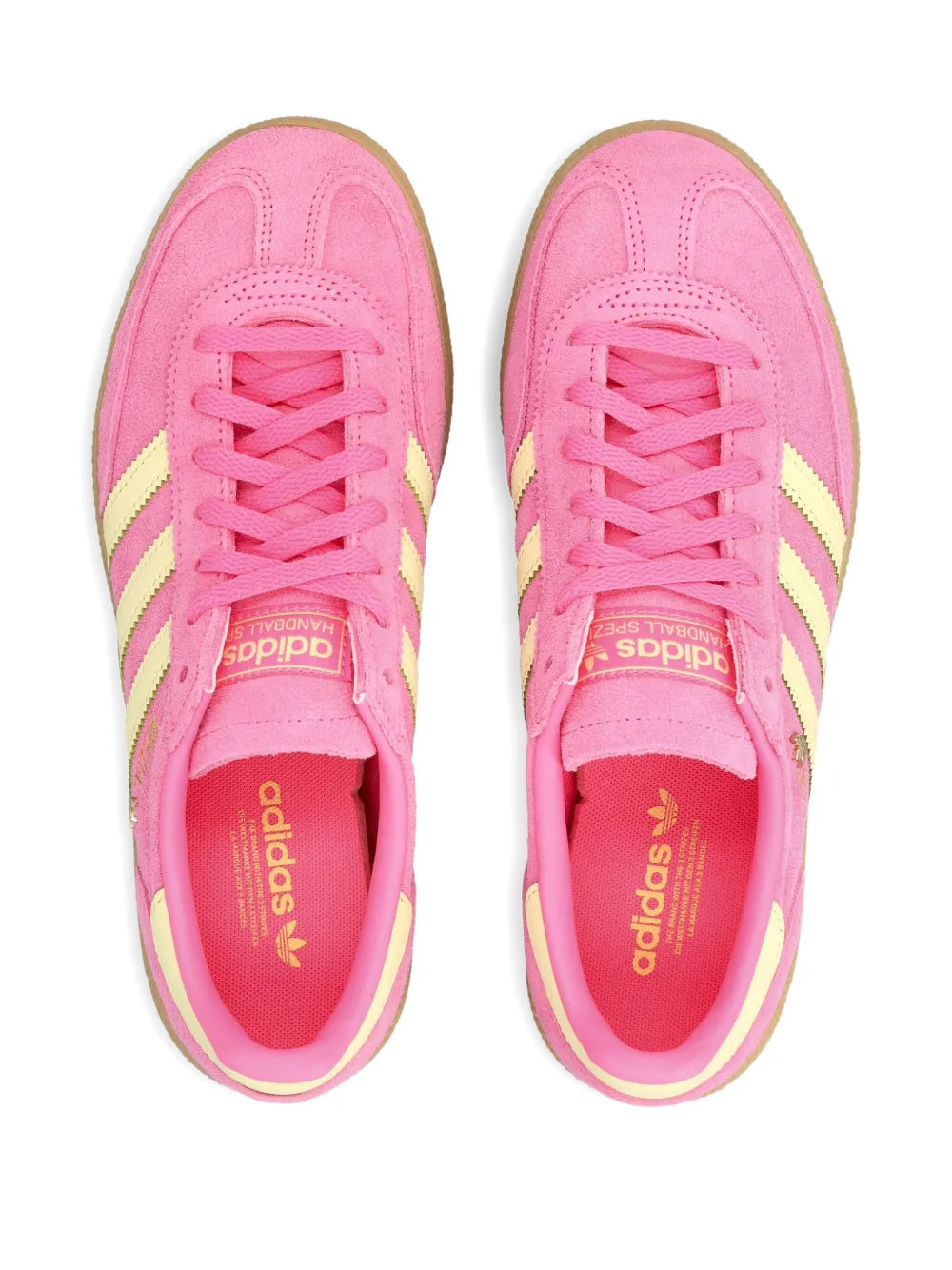 adidas Stripes Handball Spezial — Pink — Size US M 3.5 - US W 5 — Back View