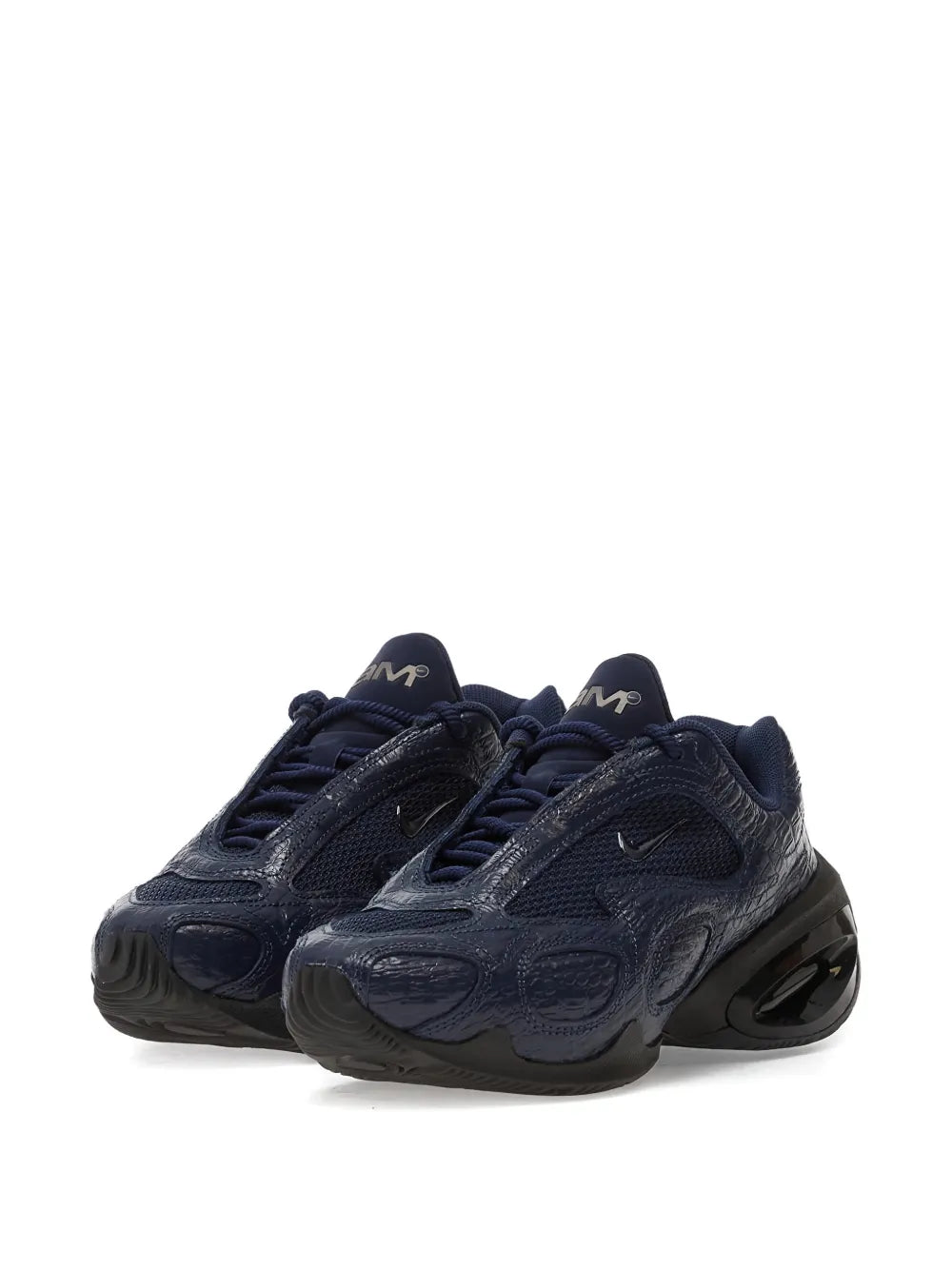 Nike Air Max Mesh Muse Logo-Detail — Blue — Size US M 3.5 - US W 5 — Side View