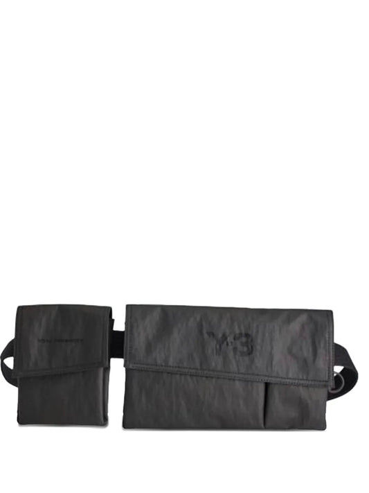 Y 3 Flap Pocket Shoulder Bag — Same as shown — Size One Size — Front View