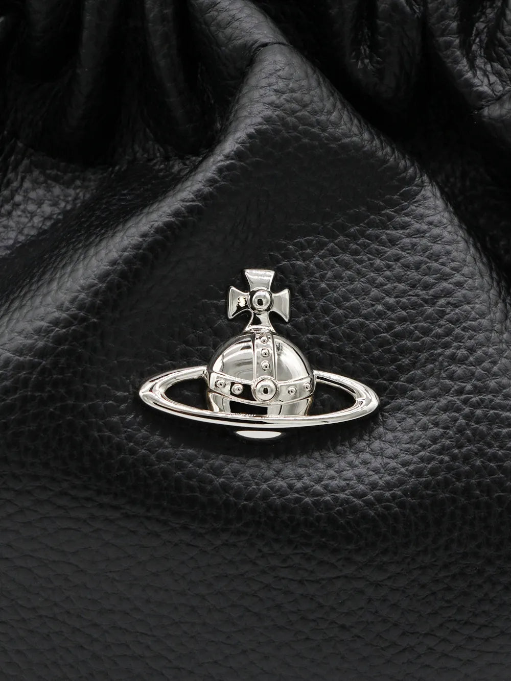 Vivienne Westwood Orb Plaque Drawstring Shoulder Bag — Same as shown — Size One Size — Detail View