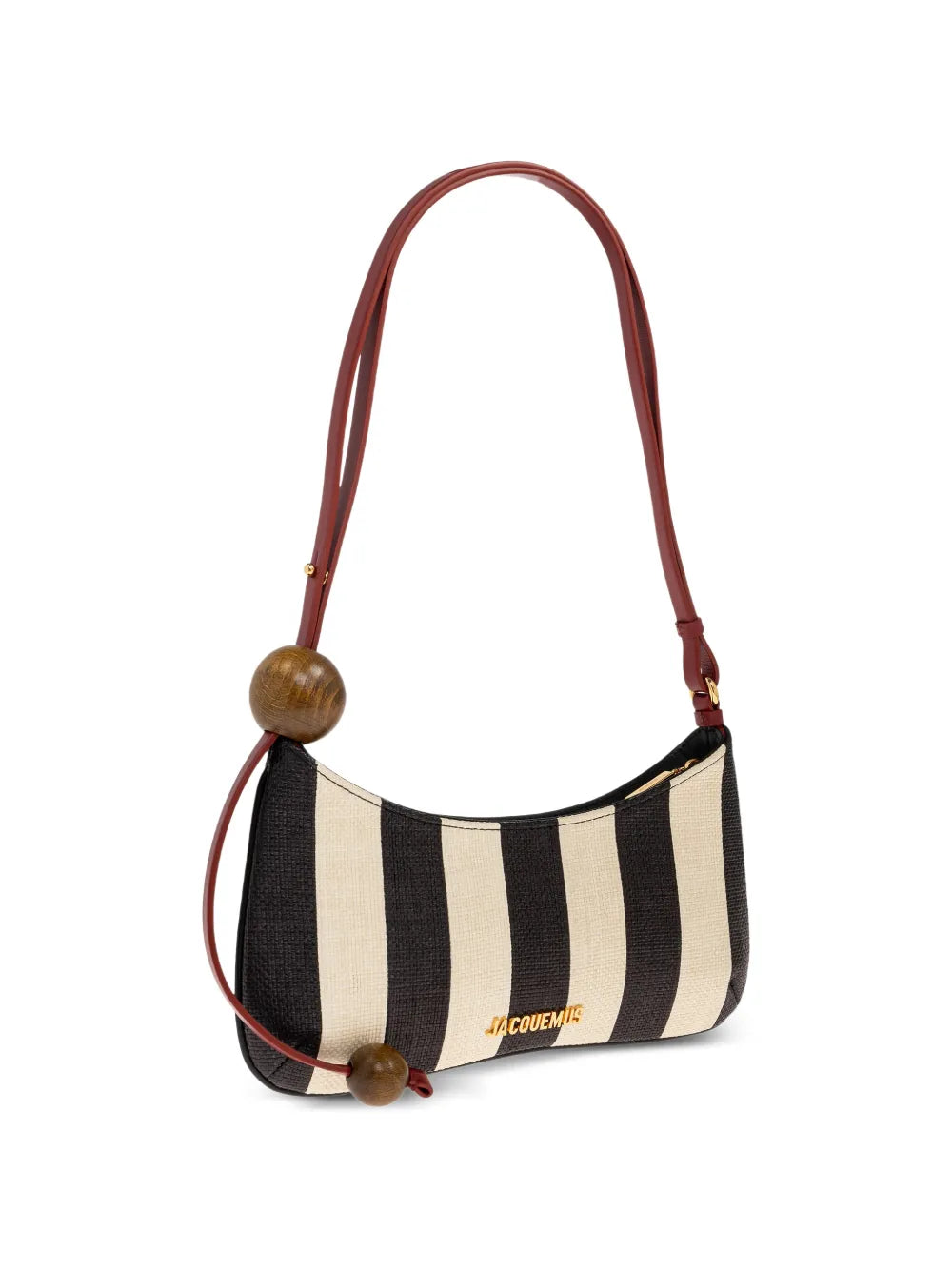 Jacquemus The Bisou Perle Striped Shoulder Bag — Same as shown — Size One Size — Top View