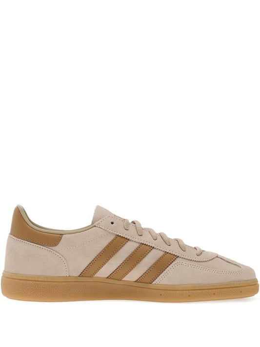 adidas Handball Spezial Stripes Sneakers — Beige — Size US M 3.5 - US W 5 — Front View