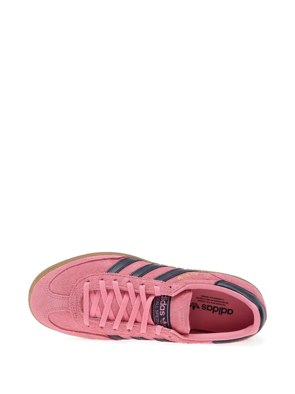 adidas Handball Spezial Bold Three-Stripes Platform — Pink — Size US M 3.5 - US W 5 — Top View
