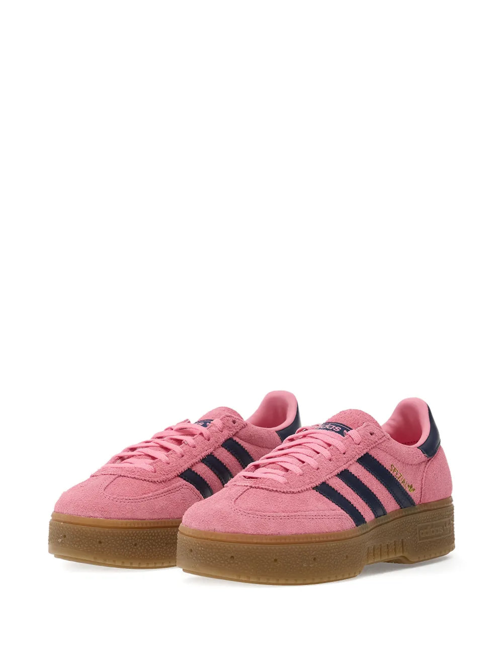 adidas Handball Spezial Bold Three-Stripes Platform — Pink — Size US M 3.5 - US W 5 — Side View