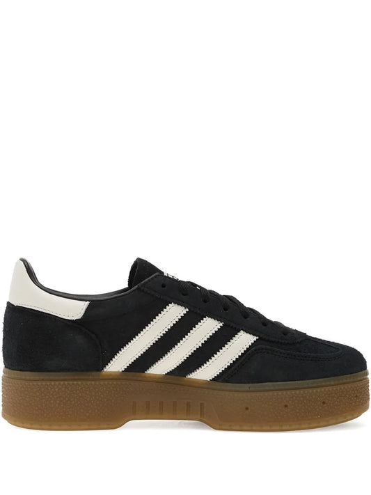 adidas Handball Spezial Bold Stripes — Black — Size US M 3.5 - US W 5 — Front View