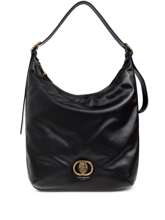 Kurt Geiger London Large Chelsea Leather Shoulder Bag — Same as shown — Size One Size — Front View
