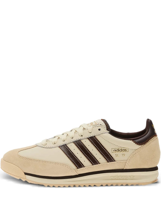 adidas Sl 72 Rs Striped Low-Top Sneakers — Beige — Size US M 8 - US W 9.5 — Front View