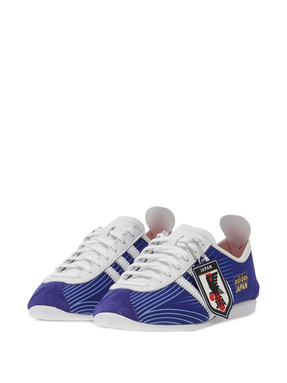 adidas Japan Stripe Sneakers — Blue — Size US M 10 - US W 11.5 — Side View