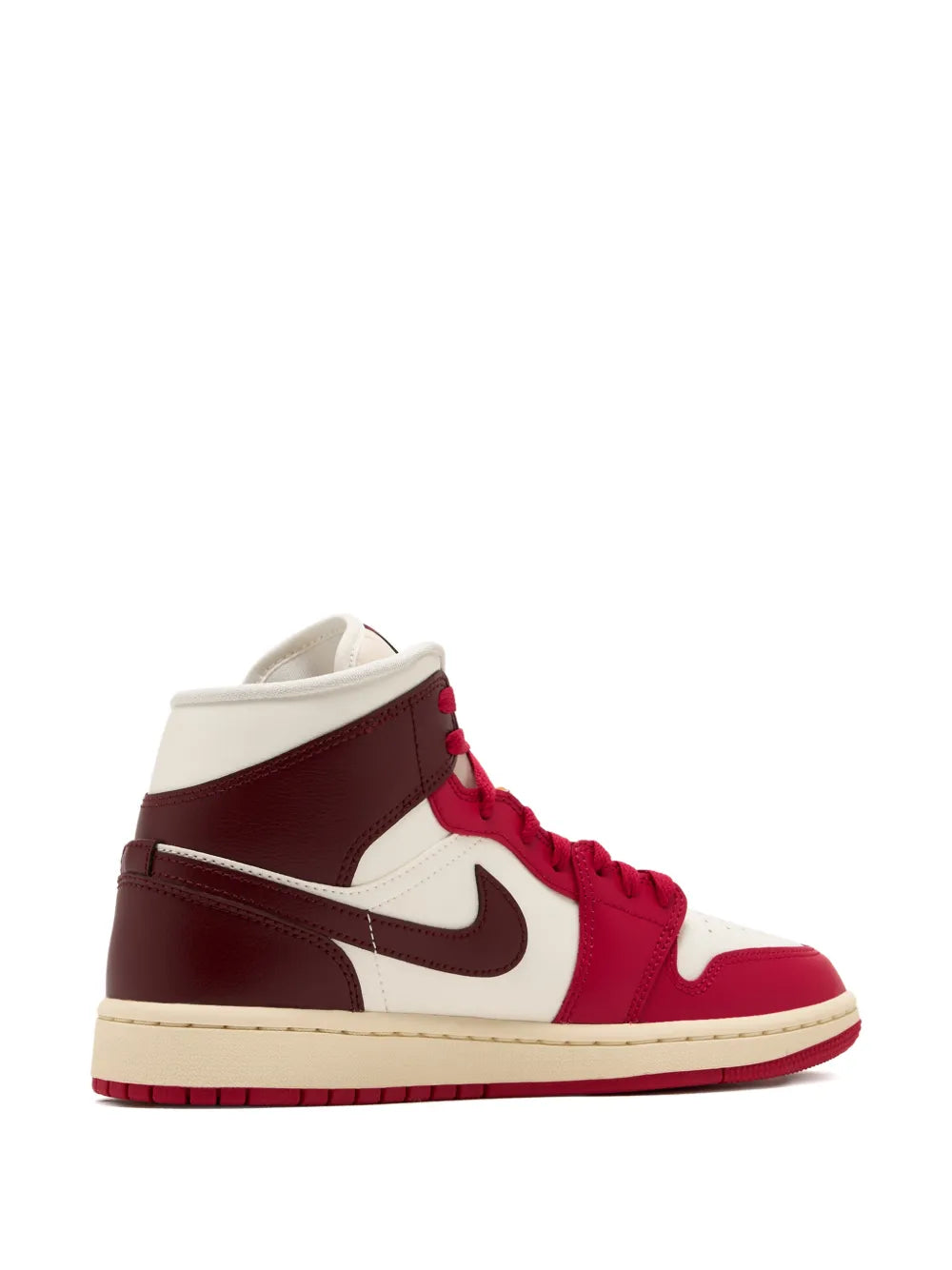 Nike Air Jordan 1 Mid — Red — Size US M 3.5 - US W 5 — Back View