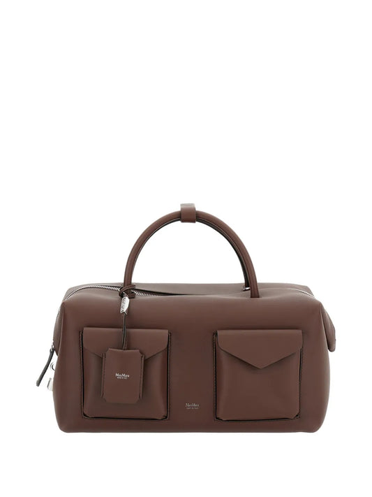 Max Mara Padlock Flap Leather Shoulder Bag — Same as shown — Size One Size — Front View