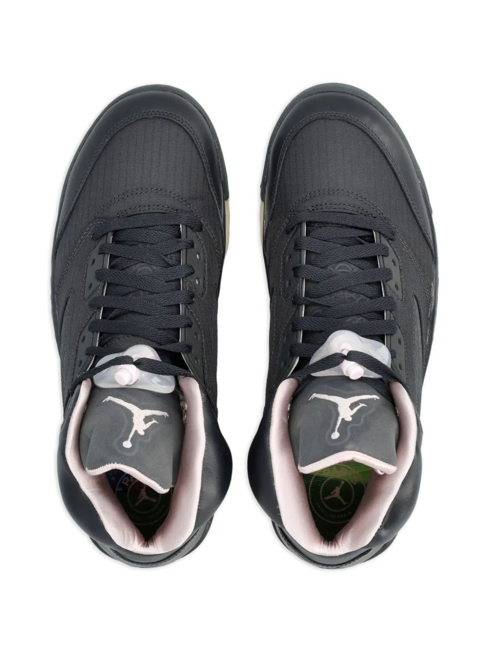 Nike X Paris Saint German Air Jordan 5 — Black — Size US M 3.5 - US W 5 — Back View