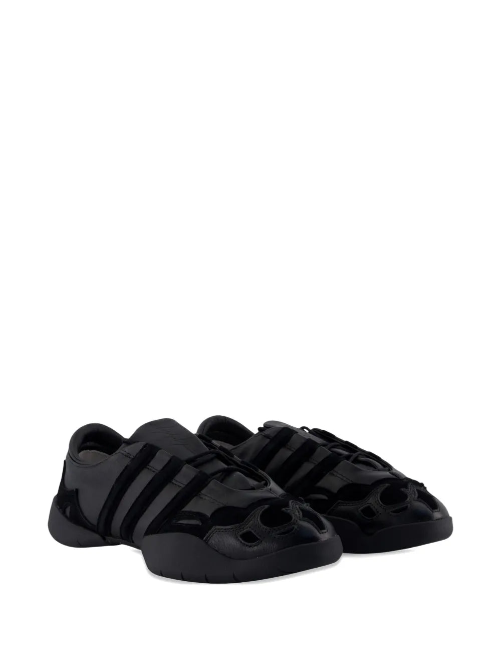 Y-3 Regu 3-Stripes — Black — Size US M 3.5 - US W 5 — Side View
