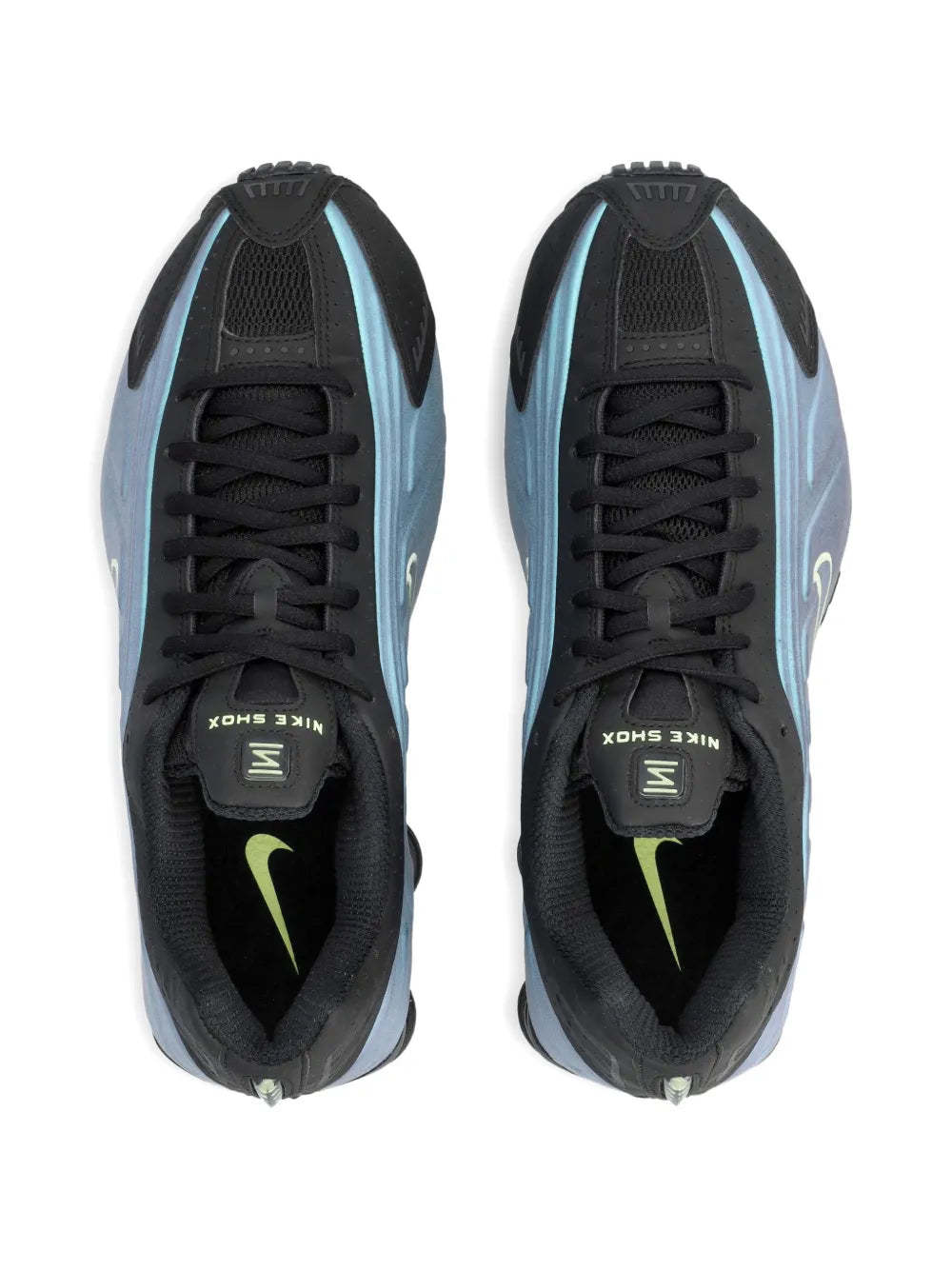 Nike Shox R4 Perforated-Detail — Blue — Size US M 3.5 - US W 5 — Back View