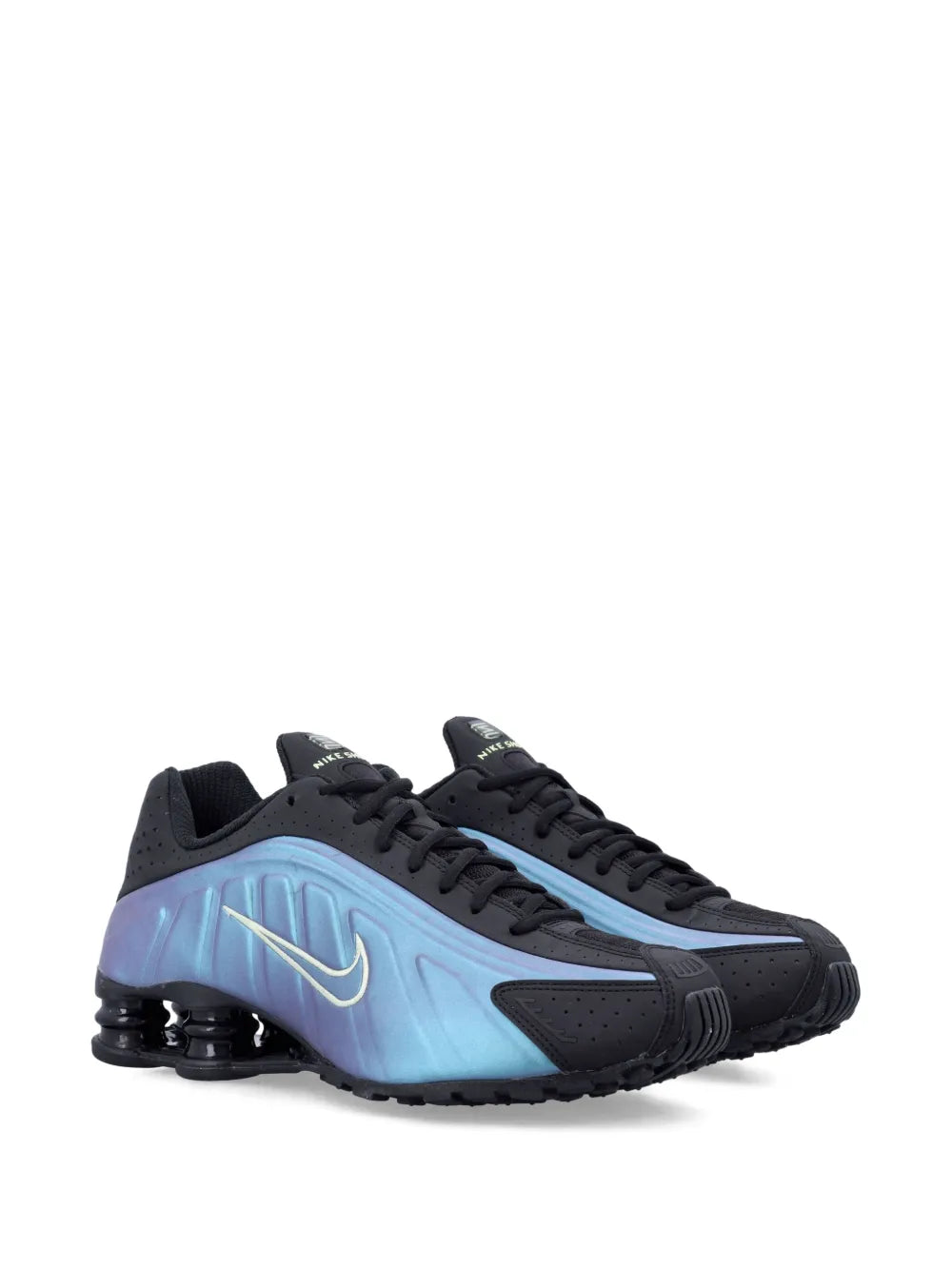 Nike Shox R4 Perforated-Detail — Blue — Size US M 3.5 - US W 5 — Side View