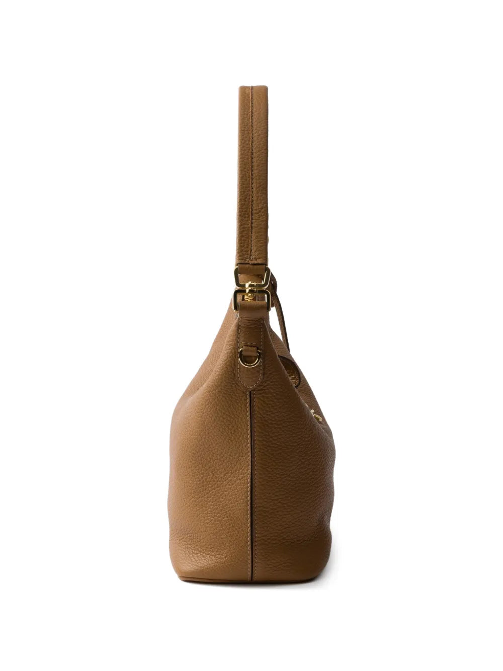 Prada Logo Plaque Leather Shoulder Bag — Same as shown — Size One Size — Top View
