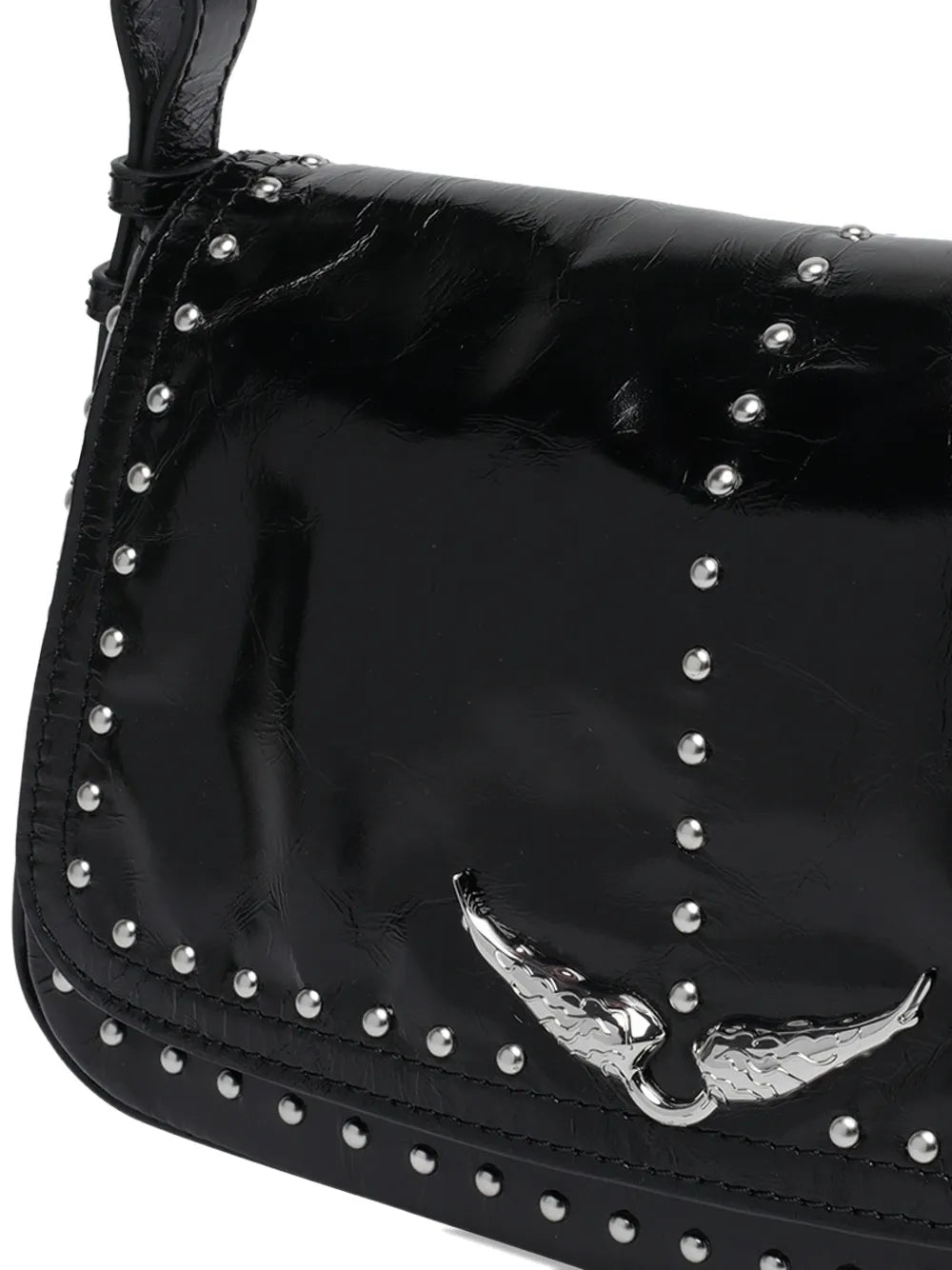 Zadigvoltaire Studs Removable Strap Shoulder Bag — Same as shown — Size One Size — Top View