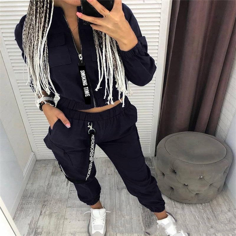 Fashion Women Sets — Black — Size L — Back View