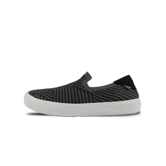 Women's Boardwalk Slip-On - Dark Grey/Black Zigzag